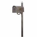 Special Lite Classic Curbside with Richland Mailbox Post, Swedish Silver SCC-1008_SPK-679-SW